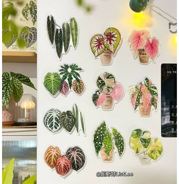 Niste Original Green Plant Rotating Fridge Magnet Sticker 2026 New Unique Creative Hot Plant Cultural Creative Premium Feel