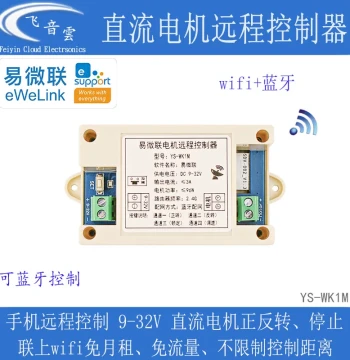 DC Motor Controller Tubular Motor Push-Pull Rod Forward/Reverse Speed Control 12V24V EWeLink WiFi Remote WK1M