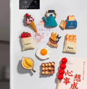 Cute Simulation Food Fridge Magnets Magnetic Cartoon Stickers Premium Personalized Creative Fun High-Aesthetic 3D