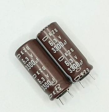 6.3V 3300uF Black Diamond KZG Filtering Aluminum Electrolytic Capacitor 10x25 Japan Chemi-Con High Frequency 105°C