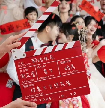 Wedding Photo Props Creative Double Happiness Bridesmaid Pickup Photo Essentials Wholesale Mini Microphone Movie Clapperboard License Collection