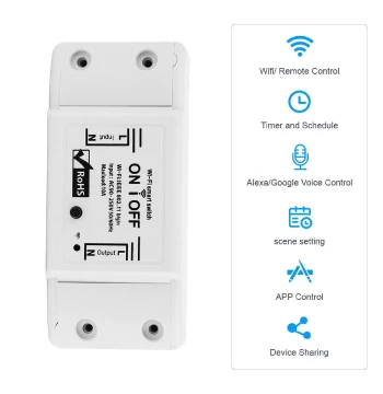 eWeLink WiFi On/Off Switch Hidden Box Module APP Remote Control Mini Smart Switch