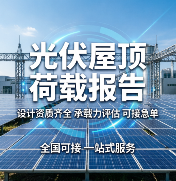 Photovoltaic Design Roof Load Assessment Bearing Capacity Calculation Evaluation Report Acceptance Filing PV Panel Reinforcement Performance