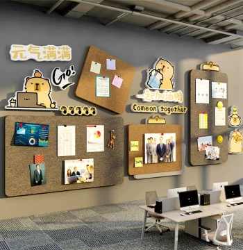 Felt Wall Sticker Office Wall Decoration Company Culture Bulletin Board Photo Display Board Capybara Hanging Picture