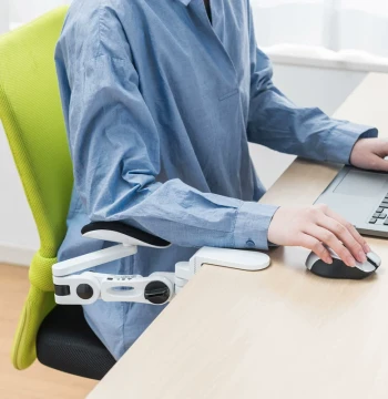 Japan SANWA Elbow Rest Office Desktop Extension Plate Mechanical Arm Computer Keyboard Hand Rest Rotating Wrist Support Arm Stand Folding No-Drilling Extension Bracket