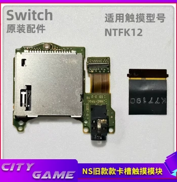 Original Switch Audio Touch Module Board, NS Game Card Slot, Headphone Jack Repair for Unresponsive Touch