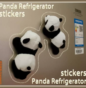 Plush Panda Refrigerator Magnet Creative Decorative Sichuan Unique Gift Souvenir