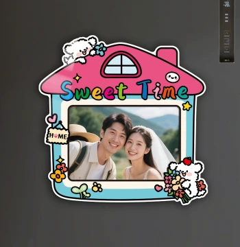 Polaroid Photo Frame Refrigerator Magnet Magnetic Sticker 5-inch 6-inch Photo Magnetic Display Border Sticker
