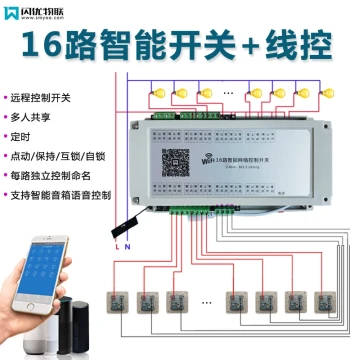 16-Channel Multifunctional Smart Control Module Integrated Remote Switch WiFi Module Wireless Remote Control