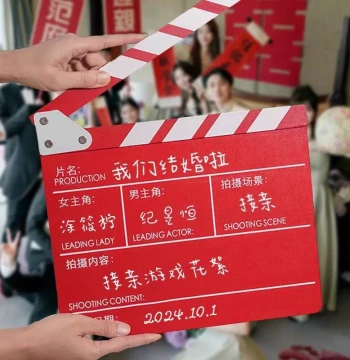 Wedding Photo Prop Small Items Movie Clapperboard Pose Atmosphere Goodies Marriage Certificate Pickup Banner Photography