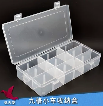 Toy Car Storage Box Transparent Dust-Proof Organizer