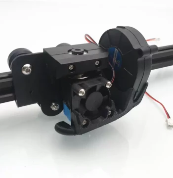 Ender 3/CR-10 Bowden V6 Volcano Extruder Hotend Assembly with 12/24V Fan for 1.75mm Filament