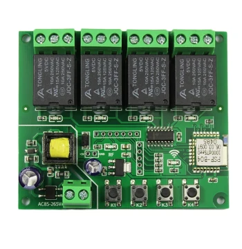 eWeLink Mobile App Remote Control Smart Switch 4-Channel Relay WiFi Module 220V