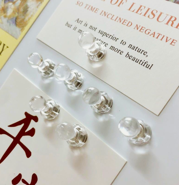 Push Pin Ins Style Photo Transparent Magnetic Nail Refrigerator Magnet Message Note Magnet Super Strong Suction Decor Simple Fixing