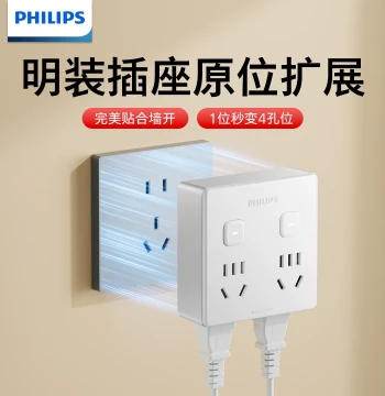 Power Strip with USB Ports for Dorms