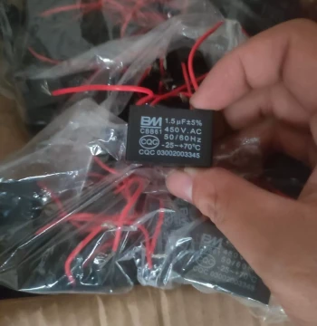 CBB61 Universal Start Capacitor for Electric Fans, Ceiling Fans, Floor Fans, Desk Fans, and Range Hoods