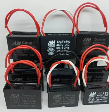 CBB61 Fan Start Capacitor 1.2/1.5/1.8/2/2.5/4uF~50 Microfarad 450V Ceiling Fan Range Hood