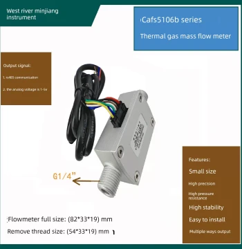 /Micro Gas Mass Flow Sensor Cafs5106B Nitrogen Oxygen Carbon Dioxide Gas Air Argon