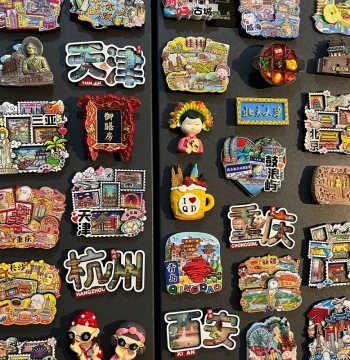 2026 New Chinese City Fridge Magnets Creative Travel Souvenirs Beijing Shanghai Chongqing Sanya
