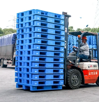 High-Speed Plastic Pallets for Stackers, Cargo Pads, Moisture-Proof Warehouse Boards, Logistics Rack Pallets