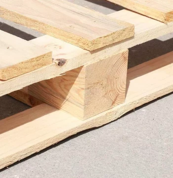 Wooden Pallet with Grid Design, Forklift Skid, Wood Transport Pallet, Field Logistics Warehouse Floor Board, Wooden Pallet