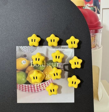 Creative Star Magnetic Refrigerator Magnet Pegboard Entry Door Magnetic Decor Sticker Personalized Magnetic Sticker