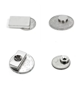 Neodymium Iron Boron Round Strong Magnet Ring Magnets Countersunk Hole Straight Hole Round Magnet Sheets Square Magnet Blocks