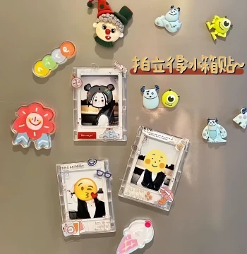 Instax Photo Frame Refrigerator Magnet, Creative Internet-Famous Instagram Style 3-Inch Photo Holder, Magnetic Picture Frame