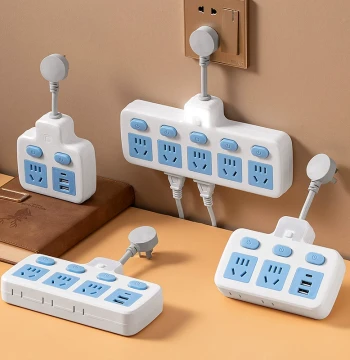 Power Strip Socket Converter Multi-Port Expansion for Home and Dorm