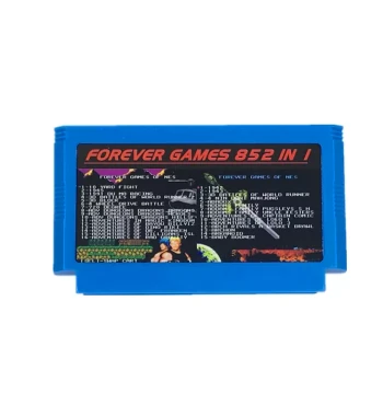 FC Red and White Console Game Cartridges: 852-in-1 Integrated Chip Gold-Plated Boards for Subor Gaming Systems