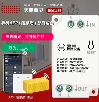 Tmall Genie WiFi Voice On/Off Controller APP Remote Dynamic Module Smart Switch for Lighting Control
