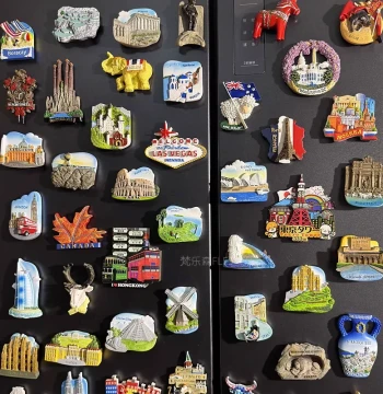 World 3D Stereoscopic Countries and Regions Fridge Magnets City Travel European Countries Tourism Souvenirs Creative