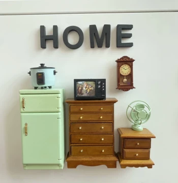 Creative 80s Retro Refrigerator Magnet Kitchen Scene Wardrobe Magnet Electric Fan Pegboard Magnetic Sticker
