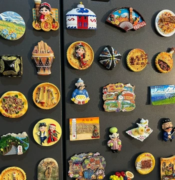 Xinjiang Specialty Refrigerator Magnet Stickers Personalized Creative Magnetic Decoration Travel Food Souvenir Keepsake Magnetic Stickers