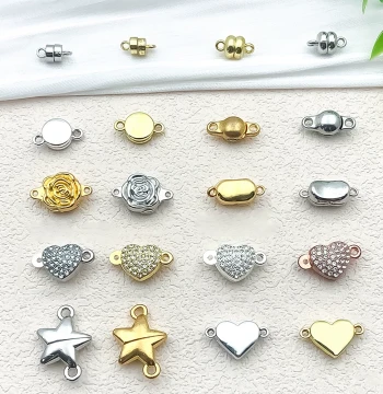Creative DIY Jewelry Accessories: Lobster Claw Magnetic Clasps for Bracelet & Necklace Connections