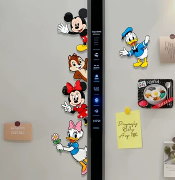 Internet Famous Disney Acrylic Refrigerator Magnet 2026 New Model Magnetic Sticker Cute Magnetic Sticker Creative Refrigerator Decoration