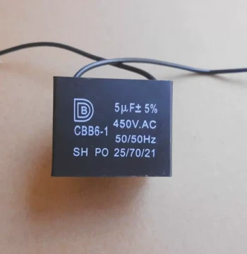 Brand New CBB61 Start Capacitor 5uF/450V Fan Range Hood Start Capacitor Motor Start Capacitor