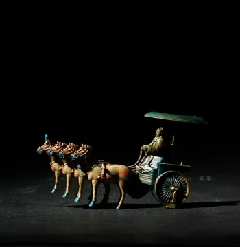 Weiban Refrigerator Magnet Xi'an Tourist Souvenir Qin Shi Huang Terracotta Warriors Carriage Magnet Retro Chinese Style Magnet