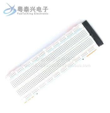 MB-102 Type 830-Hole Breadboard White Base with Red and Blue Lines Solderless PCB Circuit Board 165x55x10mm