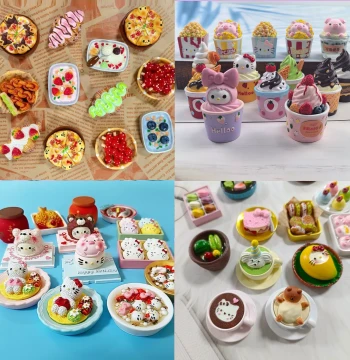 Cultural Creative Food Refrigerator Magnets, Creative Resin Magnetic Stickers, 3D Snacks for Home Decor, YS