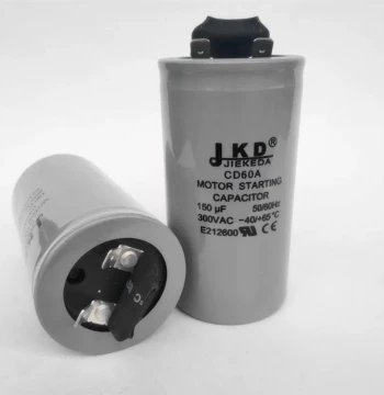 CD60 AC Motor Start Capacitor Single-Phase Start Capacitor CD60 300V 150UF JKD