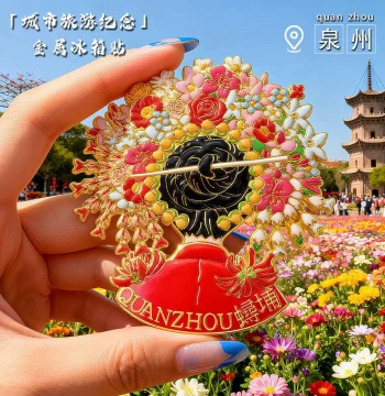 Quanzhou Cultural Creative Refrigerator Magnet 2025 New Zanhua Specialty Fridge Magnet Fujian Travel Souvenir Gift