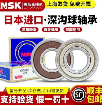 Japanese NSK Imported High-Speed Bearings: 6201, 6204, 6205, 6206, 6305, 6306, 6001DDU, 6005ZZ