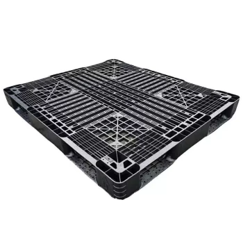 Heavy-Duty Black Plastic Pallet Deck Board for Warehouse Logistics and Shelving - MVX Series in Stock