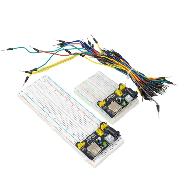Beginner Breadboard Experiment DIY Production Experiment Kit No Soldering Dedicated Power Module Connection Lines