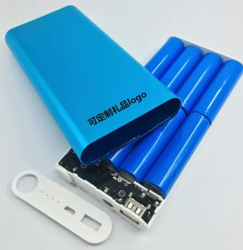 8-Cell Power Bank Enclosure Aluminum Alloy Mobile Power 18650 Battery Box Large Capacity Circuit Board DIY Kit