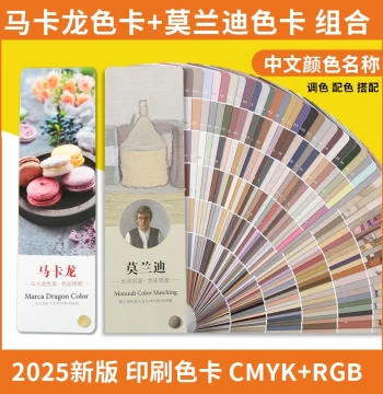 2025 Morandi Color Card Palette Manual for Printing, Paints, Interior Design, Advertising & Home Decor – International Macaron Color Swatch Cards