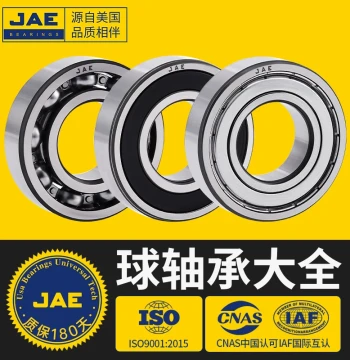 JAE USA High-Speed Bearings 6200 Series 6201 Complete Set for E-Bike Front and Rear Wheels 6202 6203 6204