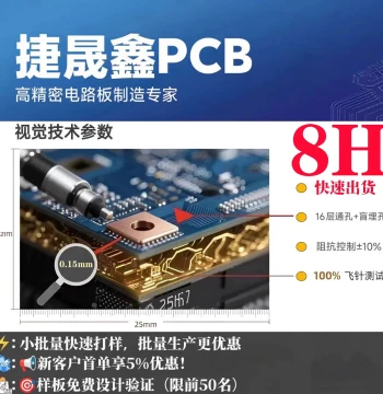 Jieshengxin High-Frequency High-Speed PCB Board Copper/Iron/Aluminum Substrate Metal Core Circuit Board Ceramic Substrate High Thermal Conductivity
