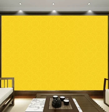 Halo Circle Auspicious Cloud Wallpaper for Temples and Buddha Halls, Ceiling Dome with 8 Concentric Circles, Background Wall Mural Decor